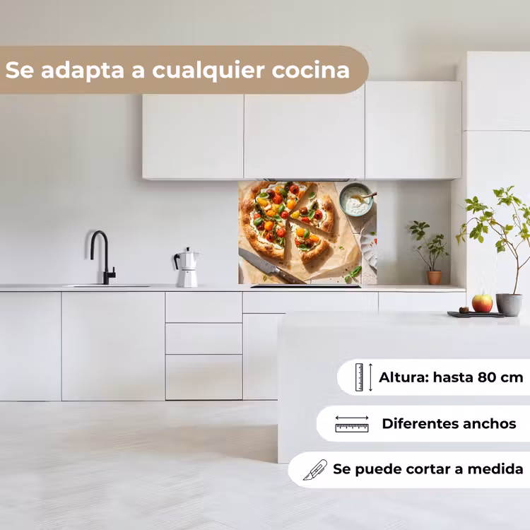 Revestimiento cocina - Comida - Tomates - Albahaca - Comida - Fresco — 6