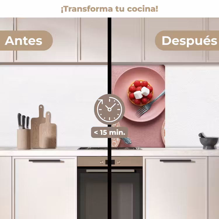 Revestimiento cocina - Postre - Tarta - Pastel - Dulce - Rosa — 2