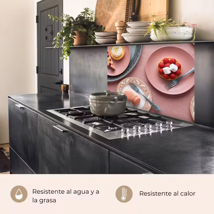 Revestimiento cocina - Postre - Tarta - Pastel - Dulce - Rosa — 4