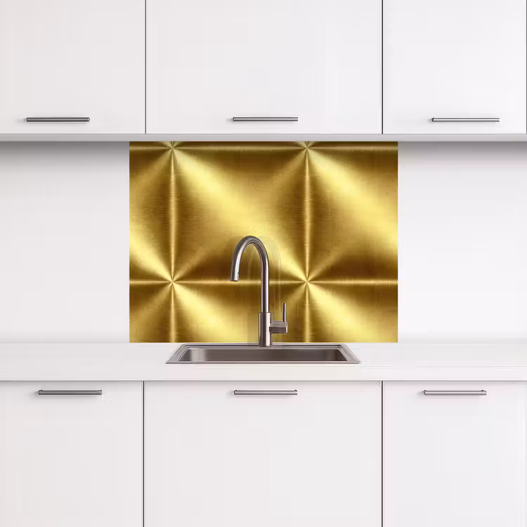 Revestimiento cocina - Textura - Oro cepillado - Estilo industrial - Metalizado — 3