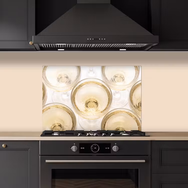 Salpicaderos de cocina - Bebidas - Vasos - Fiesta - Oro — 5