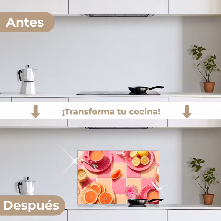 Salpicaderos de cocina - Comida - Cítricos - Naturalezas muertas - Rosa - Naranja — 7