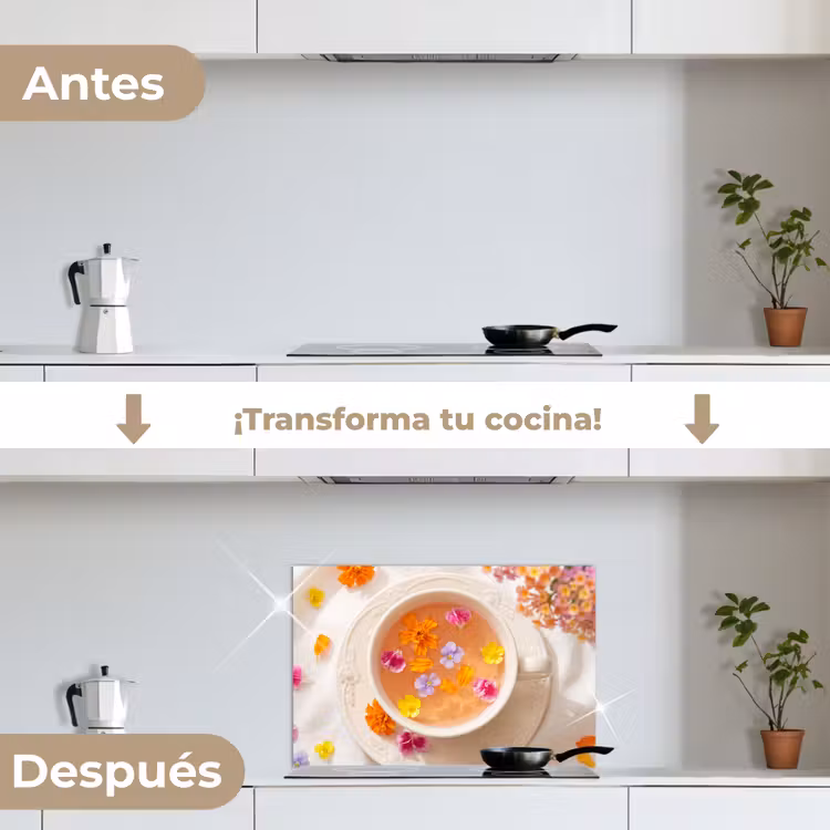 Salpicaderos de cocina - Flores - Cabeza - Naturaleza - Colorido - Verano — 7