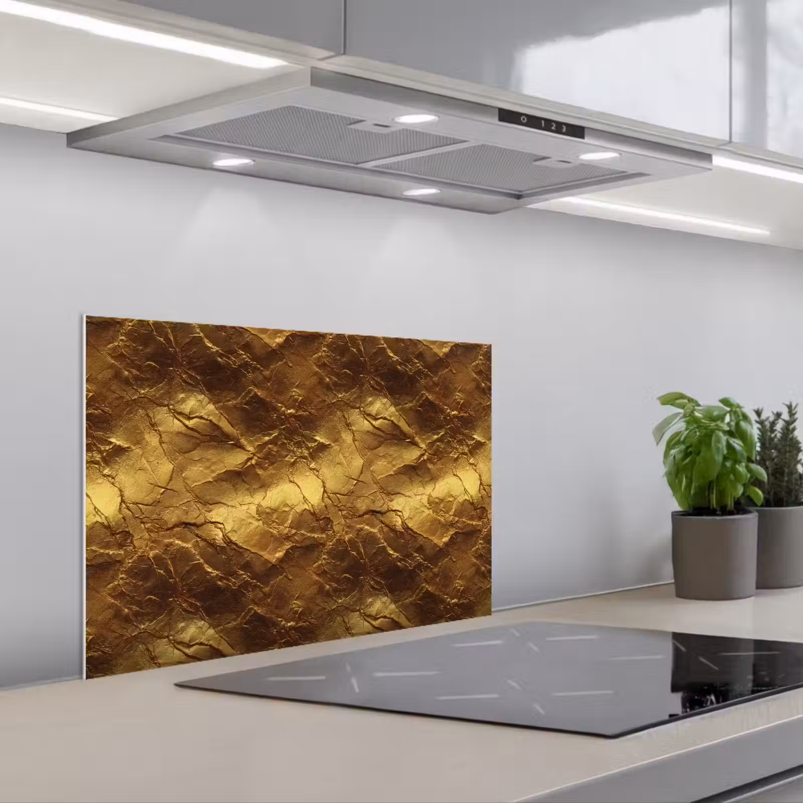 Salpicaderos de cocina - Pan de oro - Textura - Oro — 1