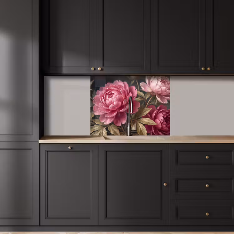 Revestimiento cocina - Flores - Rosa - Clásico - Naturaleza — 5