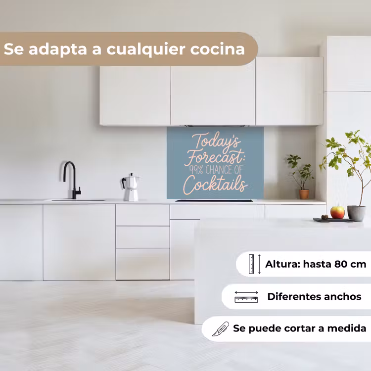 Revestimiento cocina - Previsión de hoy - Cócteles - Azul — 6