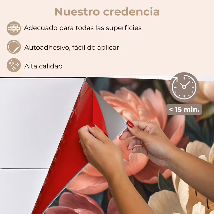 Salpicaderos de cocina - Flores - Insectos - Naturaleza - Rosa — 4