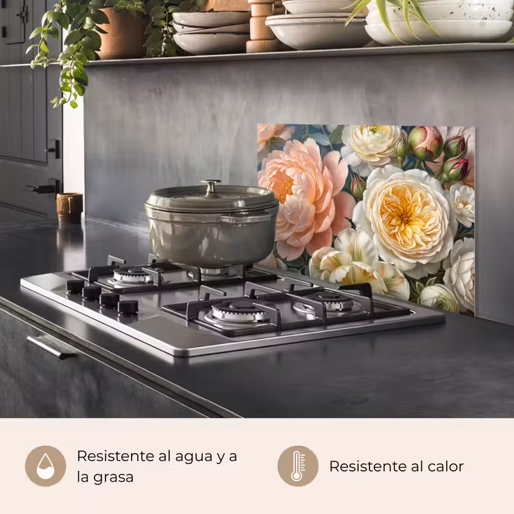 Salpicaderos de cocina - Flores - Ramo - Naturaleza - Clásico - Colorido — 2