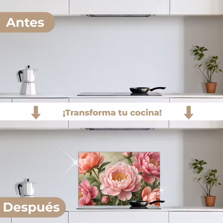 Salpicaderos de cocina - Flores - Rosa - Clásico - Detallado - Naturaleza — 7