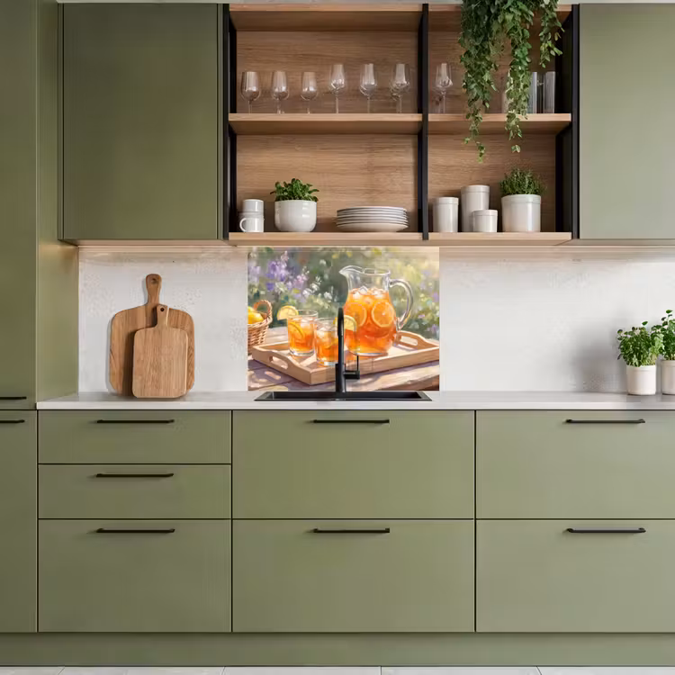 Revestimiento cocina - Bebida - Limón - Verano - Jardín - Amarillo — 7