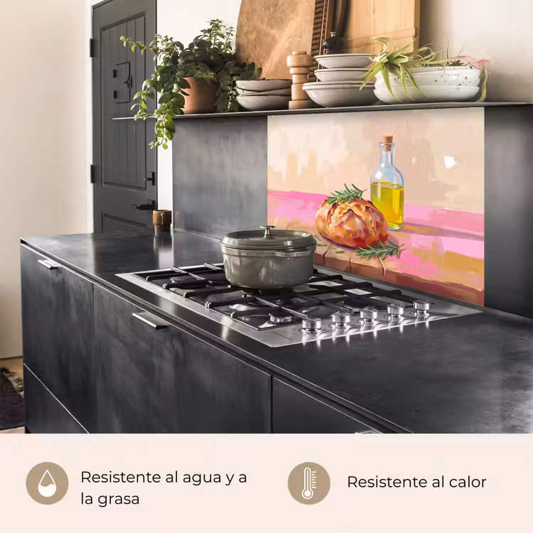 Revestimiento cocina - Comida - Pan - Aceite de oliva - Abstracto - Cocina — 4