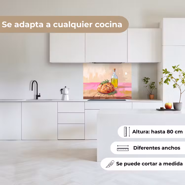 Revestimiento cocina - Comida - Pan - Aceite de oliva - Abstracto - Cocina — 6