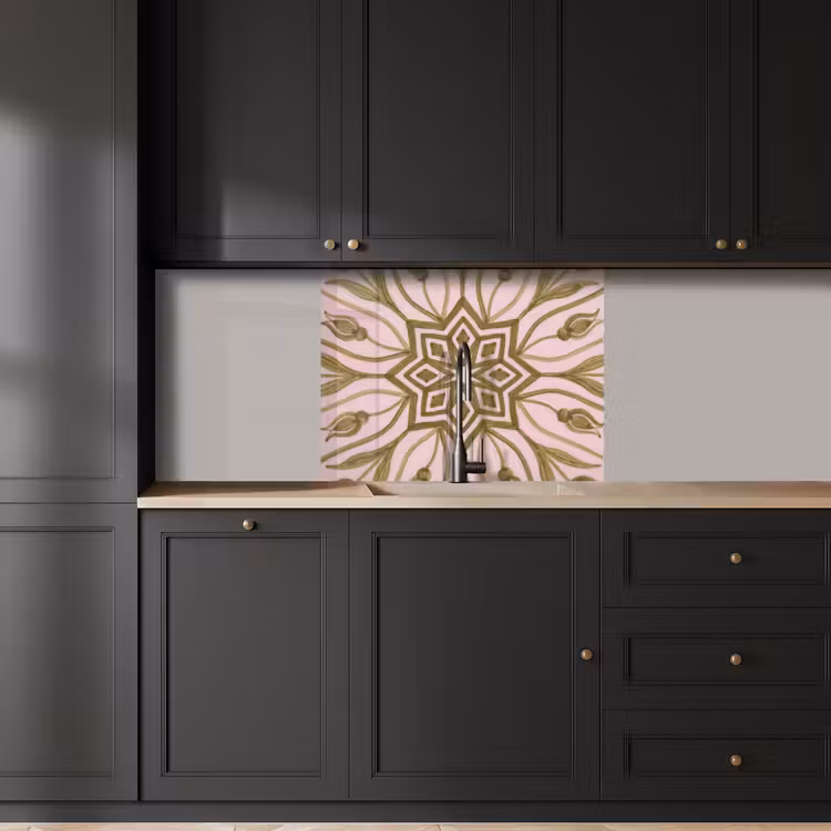 Revestimiento cocina - Patrón - Mandala - Decoración - Abstracto - Verde — 5
