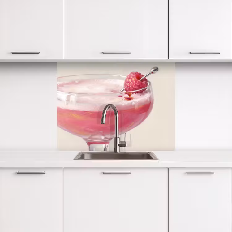 Revestimiento cocina - Cóctel - Frambuesa - Bebida - Moderno - Rosa — 3