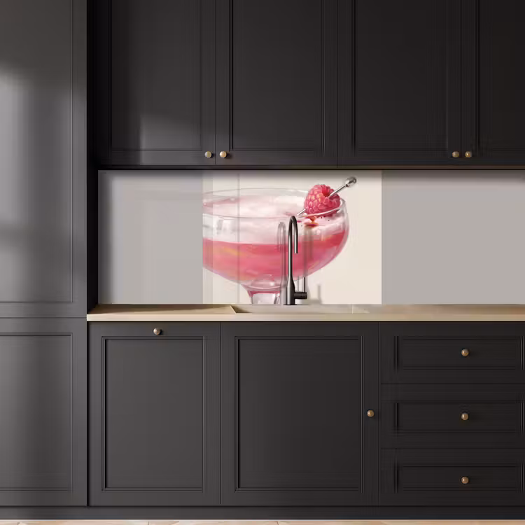 Revestimiento cocina - Cóctel - Frambuesa - Bebida - Moderno - Rosa — 5