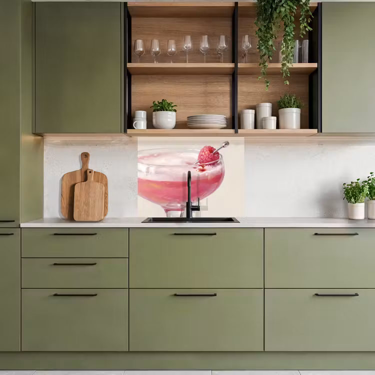 Revestimiento cocina - Cóctel - Frambuesa - Bebida - Moderno - Rosa — 7