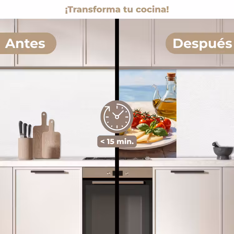 Revestimiento cocina - Comida - Mediterráneo - Naturaleza - Pintura — 2