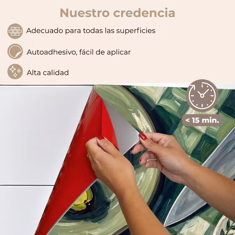 Salpicaderos de cocina - Comida - Desayuno - Mesa - Moderno - Verde — 4