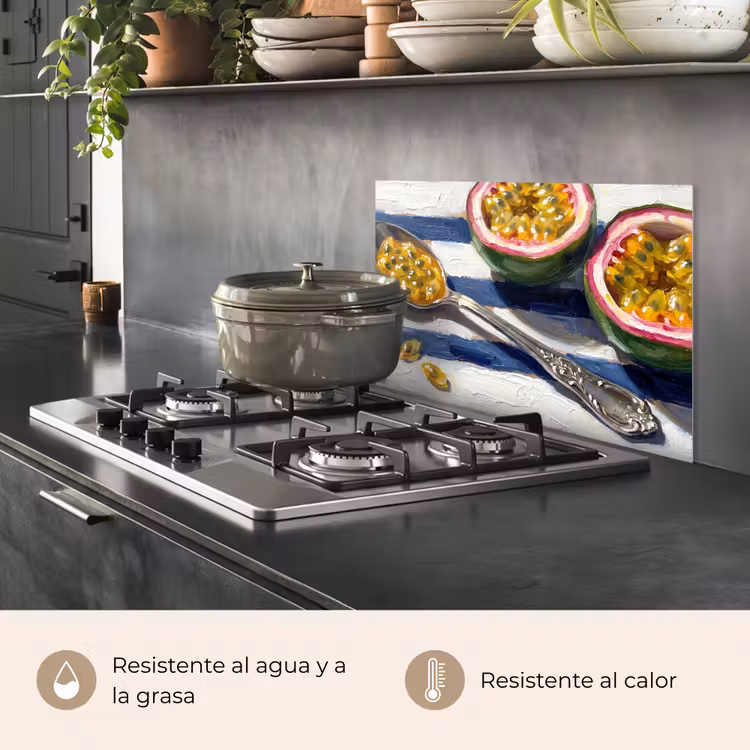 Salpicaderos de cocina - Comida - Maracuyá - Tropical - Moderno - Colorido — 2