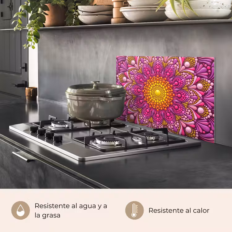 Salpicaderos de cocina - Estampado - Lunares - Abstracto - Colorido — 2