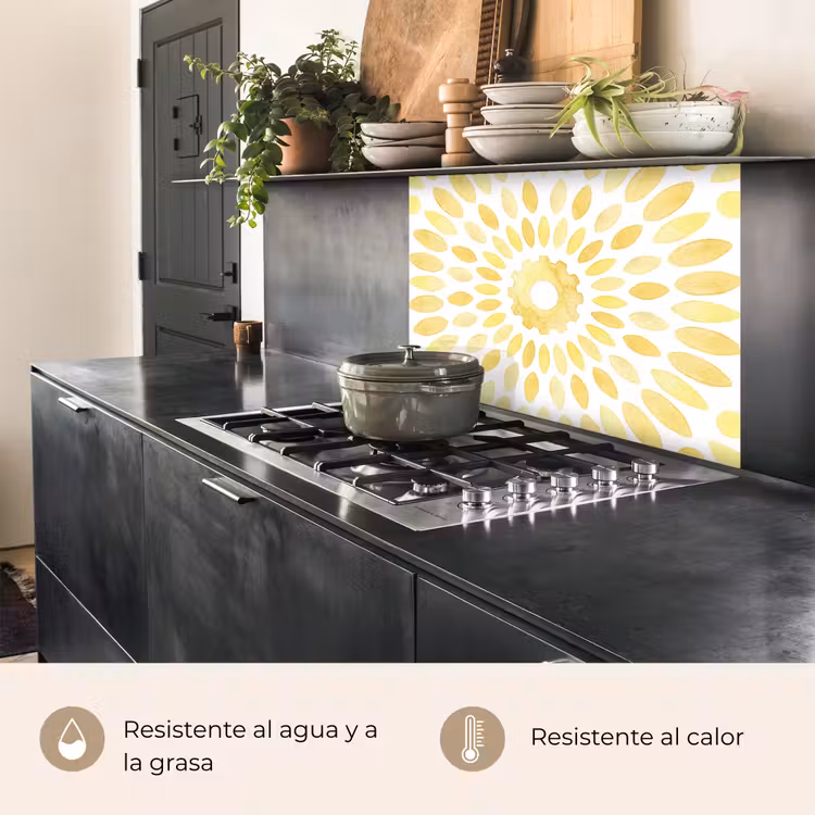 Revestimiento cocina - Resumen - Geométrico - Radiante - Amarillo — 4