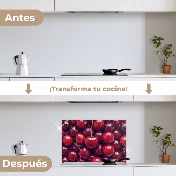 Salpicaderos de cocina - Fruta - Cerezas - Comida - Moderno - Rojo — 7