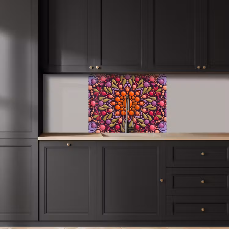 Revestimiento cocina - Estampado - Lunares - Abstracto - Moderno - Colorido — 5