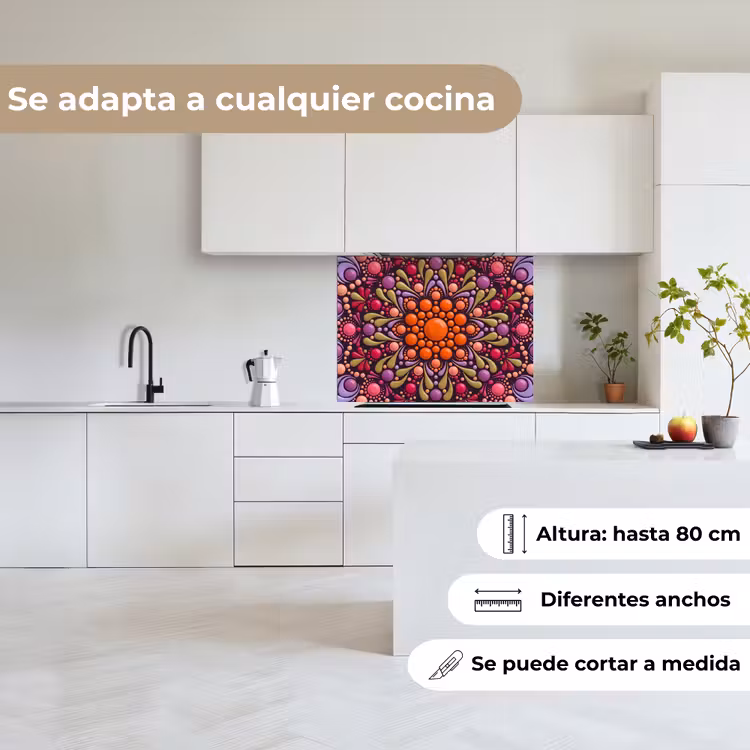 Revestimiento cocina - Estampado - Lunares - Abstracto - Moderno - Colorido — 6
