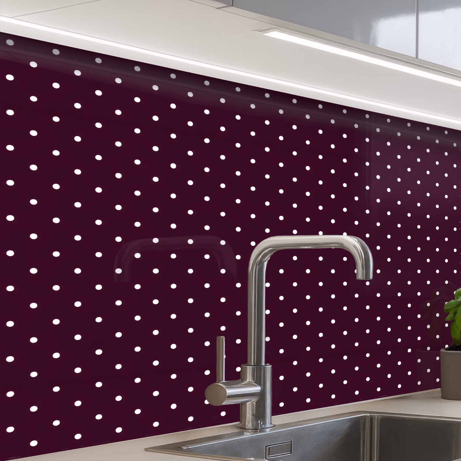 Revestimiento cocina - Lunares - Moderno - Morado — 1