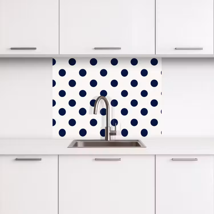 Revestimiento cocina - Clásico - Lunares - Azul — 3