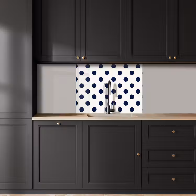 Revestimiento cocina - Clásico - Lunares - Azul — 5