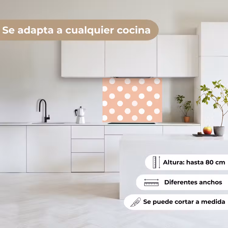 Revestimiento cocina - Clásico - Polka - Melocotón — 6