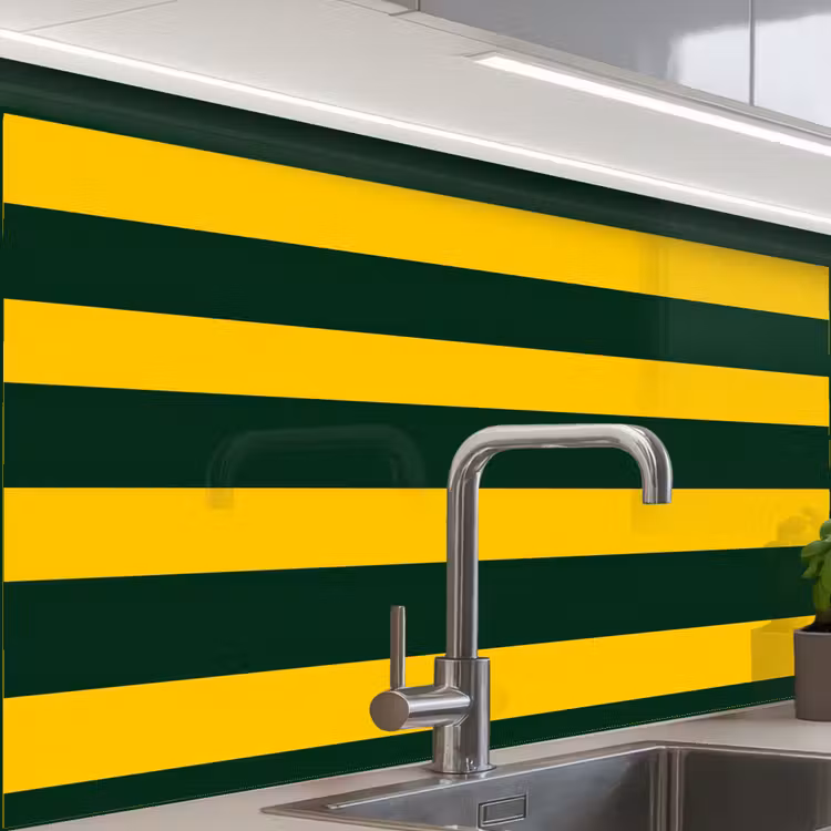 Revestimiento cocina - Clásico - Rayas - Verde — 1
