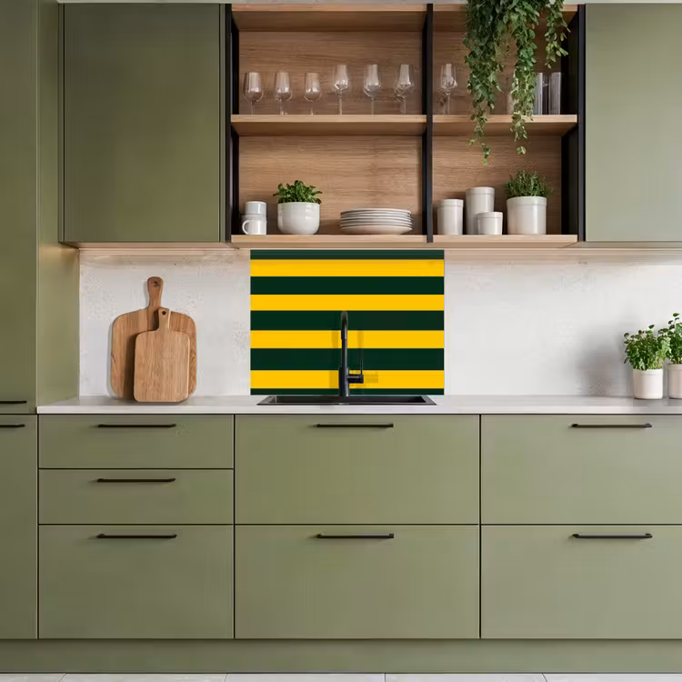 Revestimiento cocina - Clásico - Rayas - Verde — 7