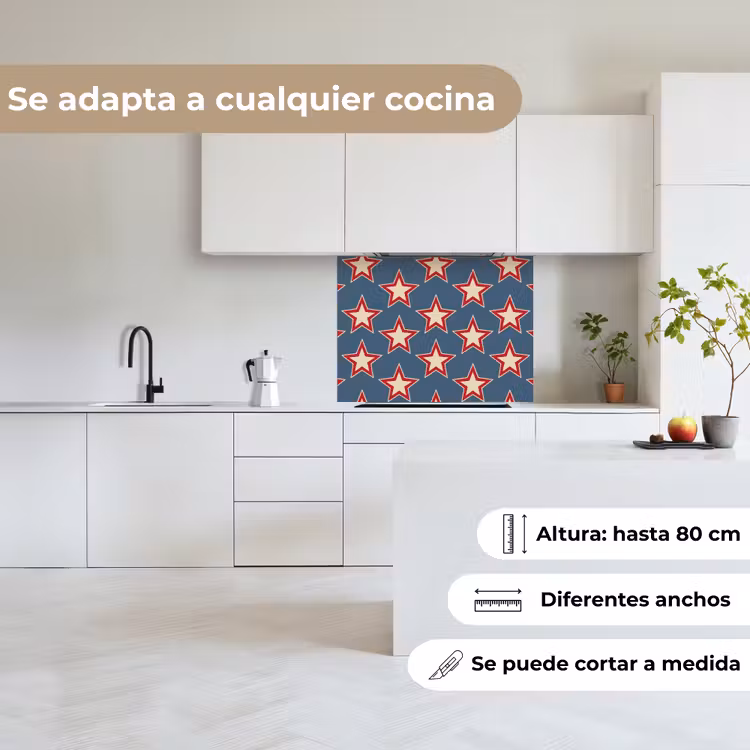 Revestimiento cocina - Estrella - Clásica - Azul — 6