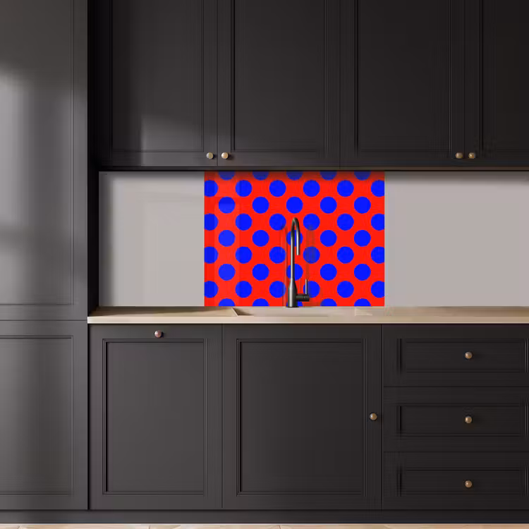 Revestimiento cocina - Lunares - Clásico - Rojo — 5