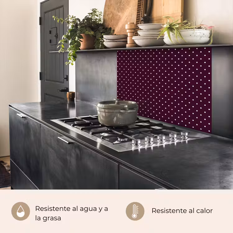 Revestimiento cocina - Lunares - Moderno - Morado — 4