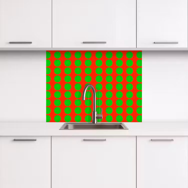 Revestimiento cocina - Lunares - Motivo - Verde — 3