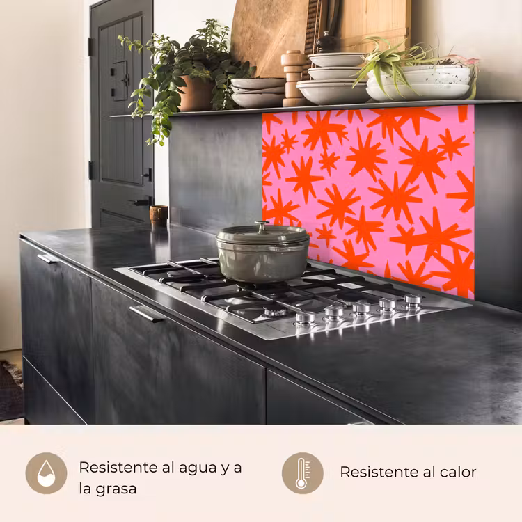Revestimiento cocina - Moderno - Estrellas - Rosa — 4