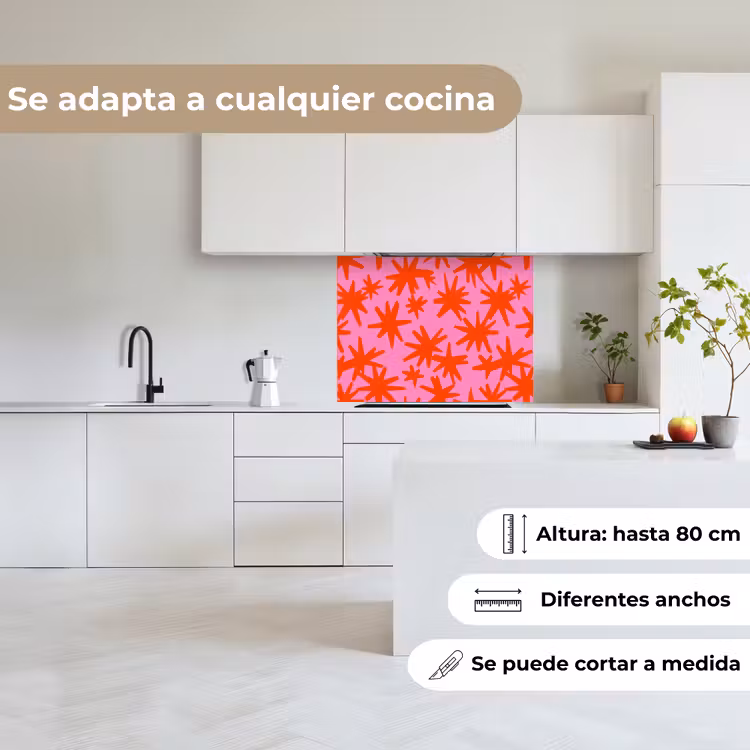 Revestimiento cocina - Moderno - Estrellas - Rosa — 6