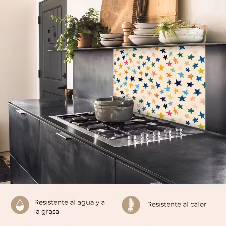 Revestimiento cocina - Patrón - Estrellas - Colorido — 4