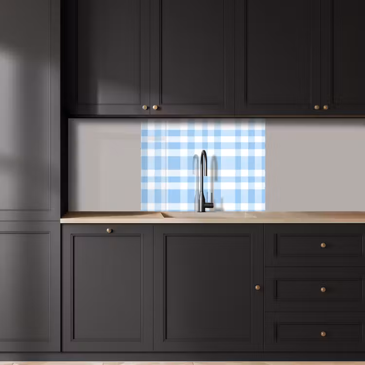 Revestimiento cocina - Plaid - Patrón - Azul — 5