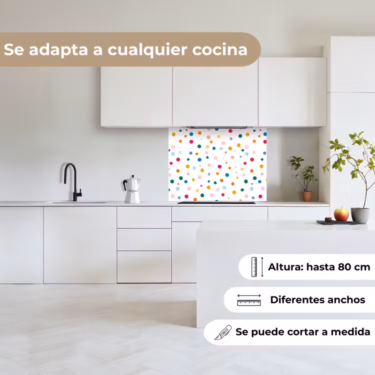 Revestimiento cocina - Puntos - Juguetón - Colorido — 6