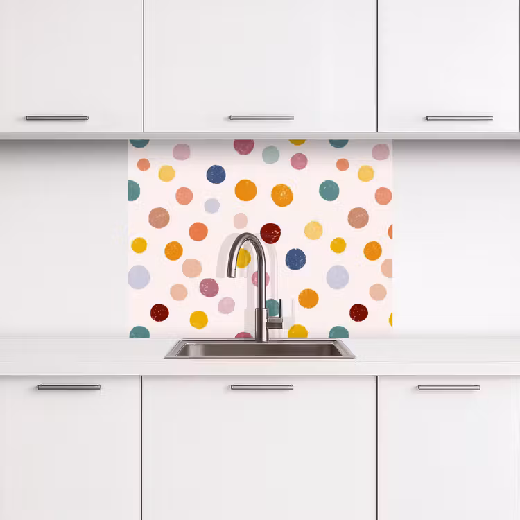 Revestimiento cocina - Puntos - Sutiles - Coloridos — 3