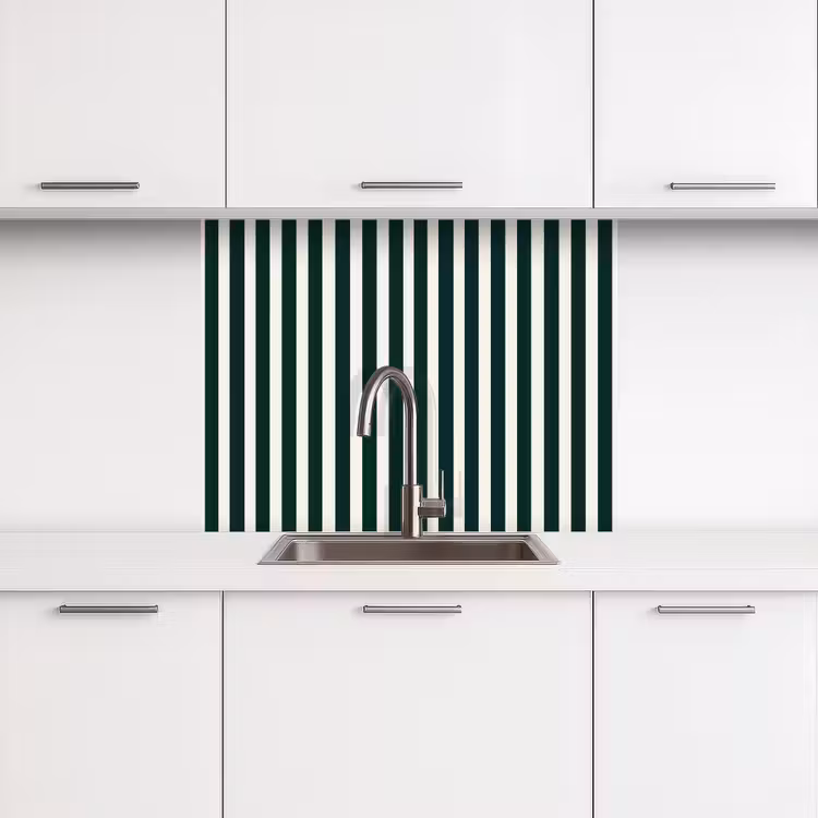 Revestimiento cocina - Rayas - Clásico - Verde — 3