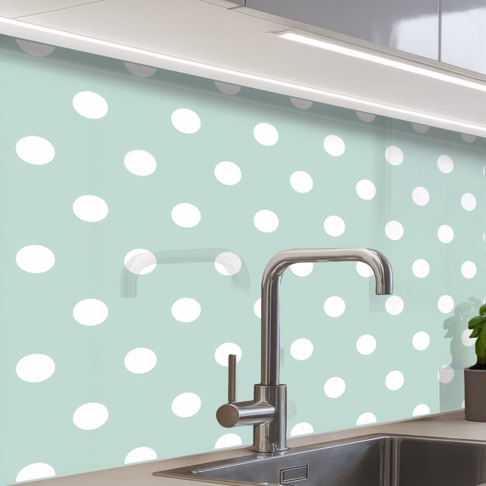 Revestimiento cocina - Clásico - Polka - Verde — 1