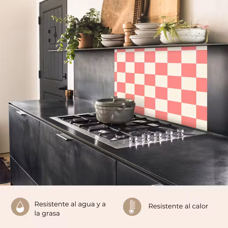 Revestimiento cocina - Tradicional - Patrón - Rosa — 4