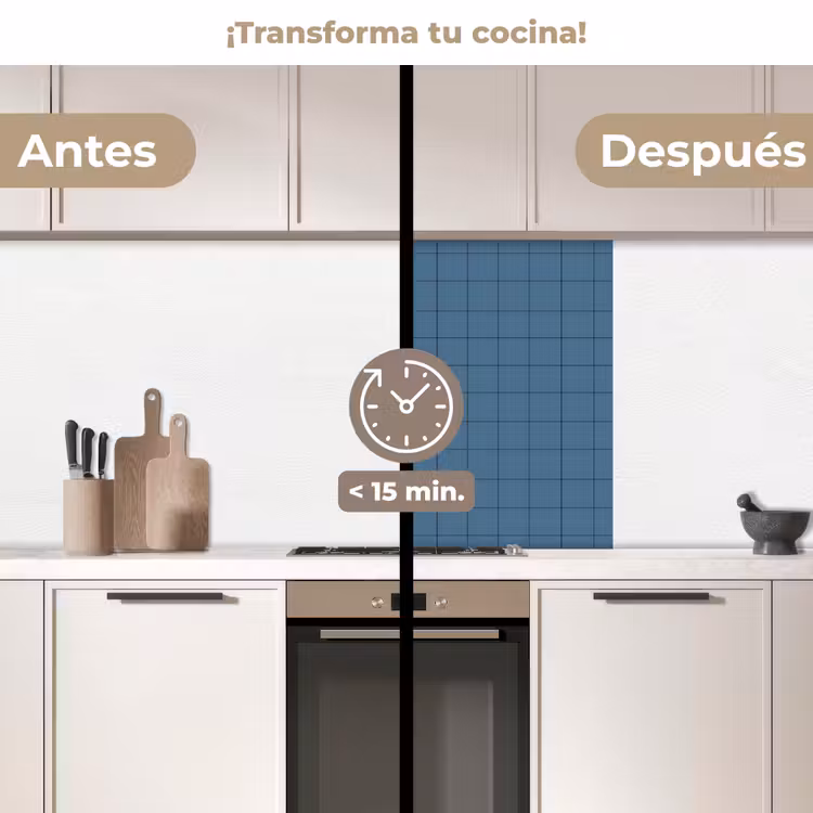 Revestimiento cocina - Diamantes - Geométrico - Azul — 2