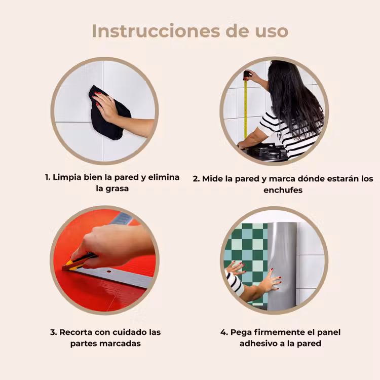 Revestimiento cocina - Tablero de ajedrez - Clásico - Verde — 8