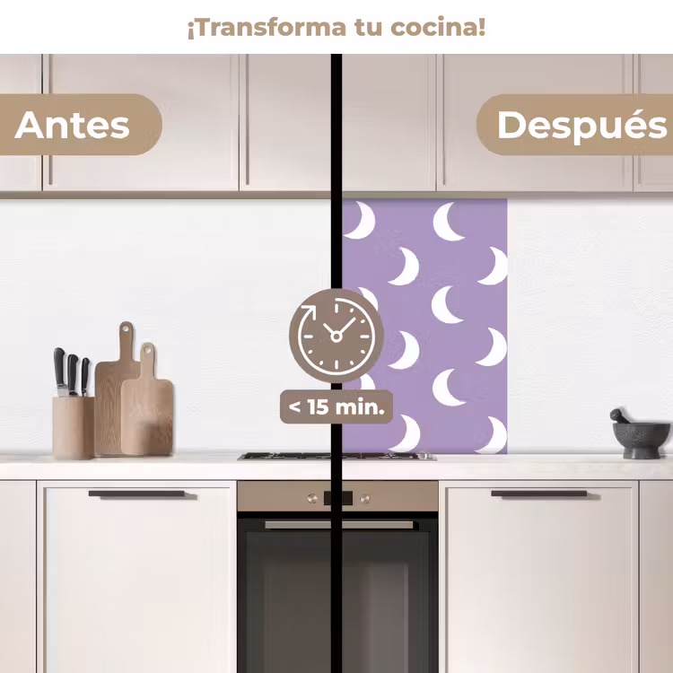 Revestimiento cocina - Crin - Patrón - Morado — 2